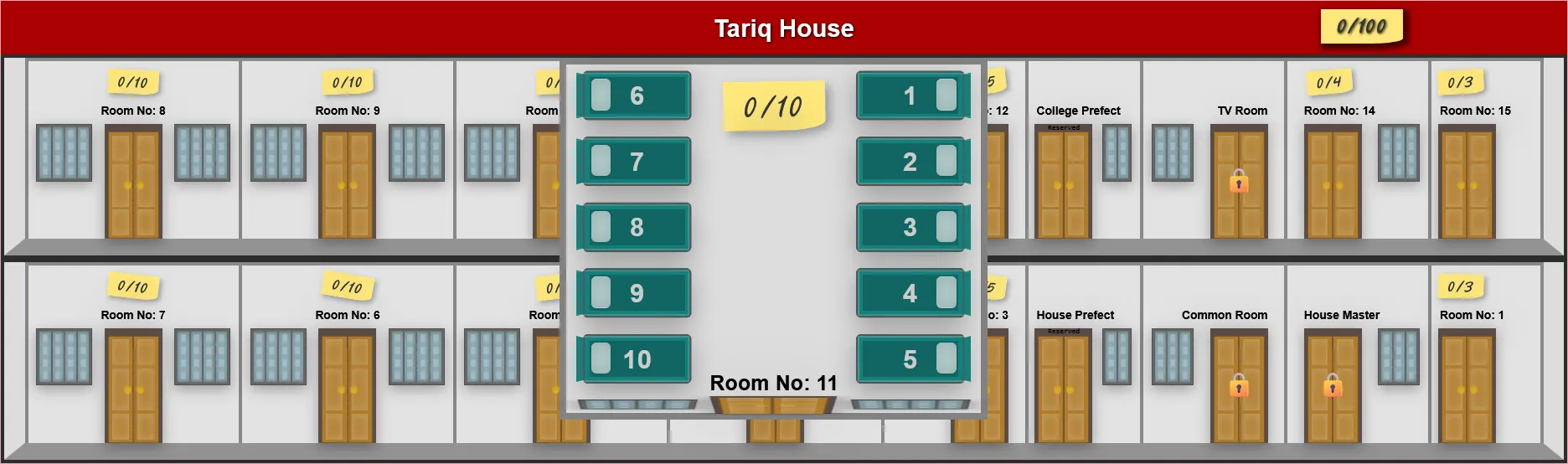 Dormitory Room Booking
