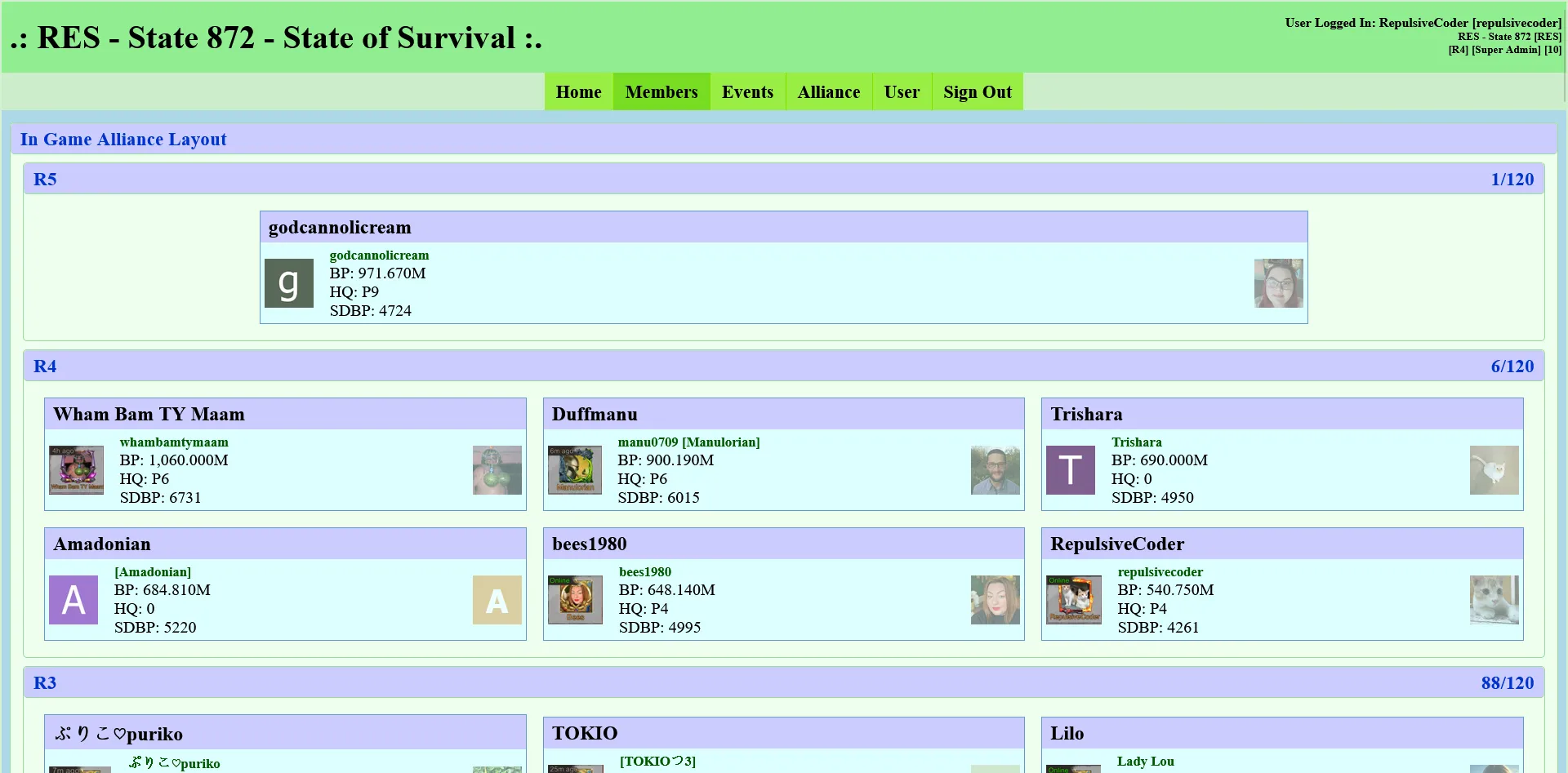 Survival Web Disc Portal