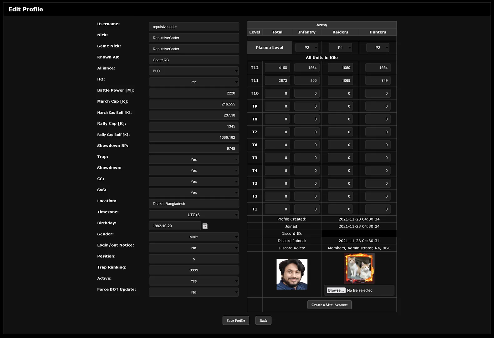 Survival Web Disc Portal